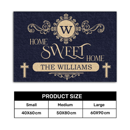 Home Sweet Home | Personalized Doormat JSDMHLPA1637TA