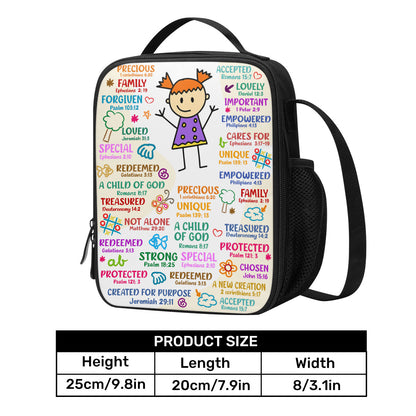 God Says I Am | Personalized Lunch Box Bag JSLBBPH1312TA