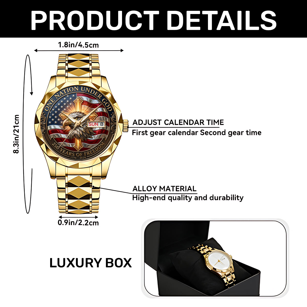 One Nation Under God |  Men's Wrist Watch