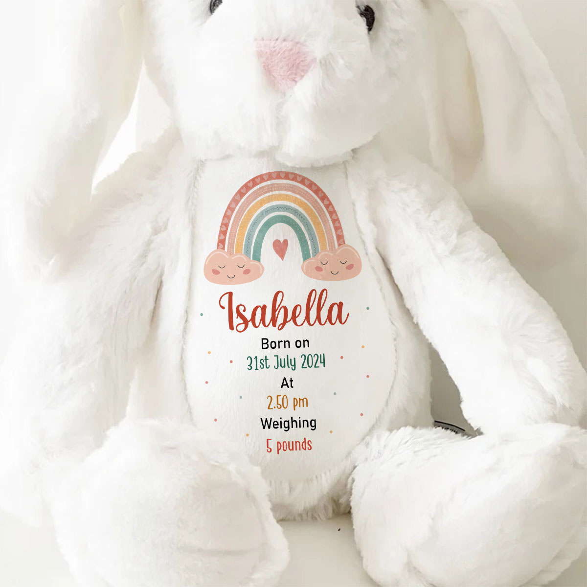 New Baby | Personalized Stuffed Bunny