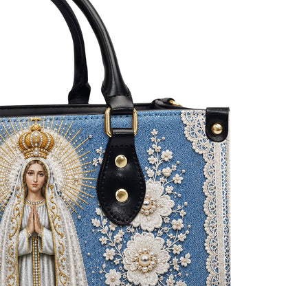 Our Lady Of Fátima In Bloom |  Leather Handbag