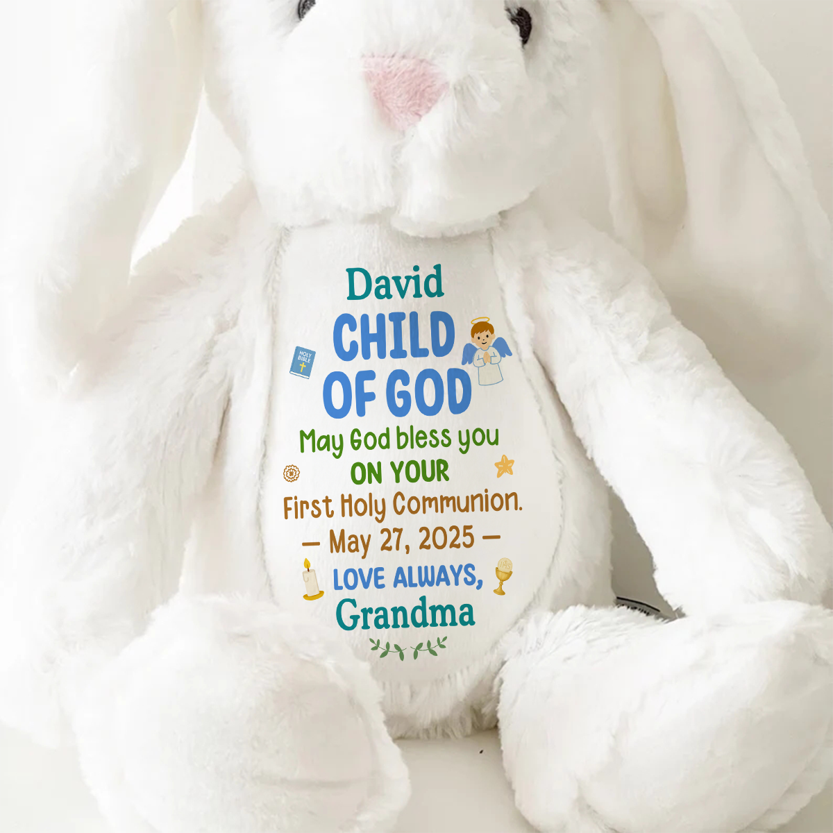 Chid Of God | Personalized Stuffed Bunny
