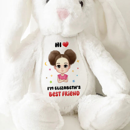 I'm Baby's Best Friend | Personalized Stuffed Bunny