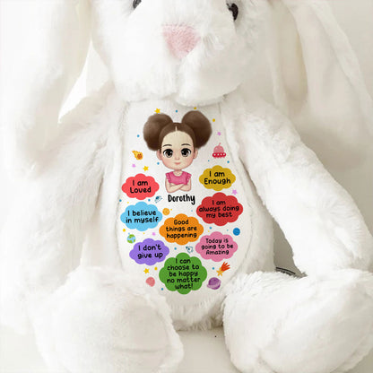 Good Things Are Happening | Personalized Stuffed Bunny