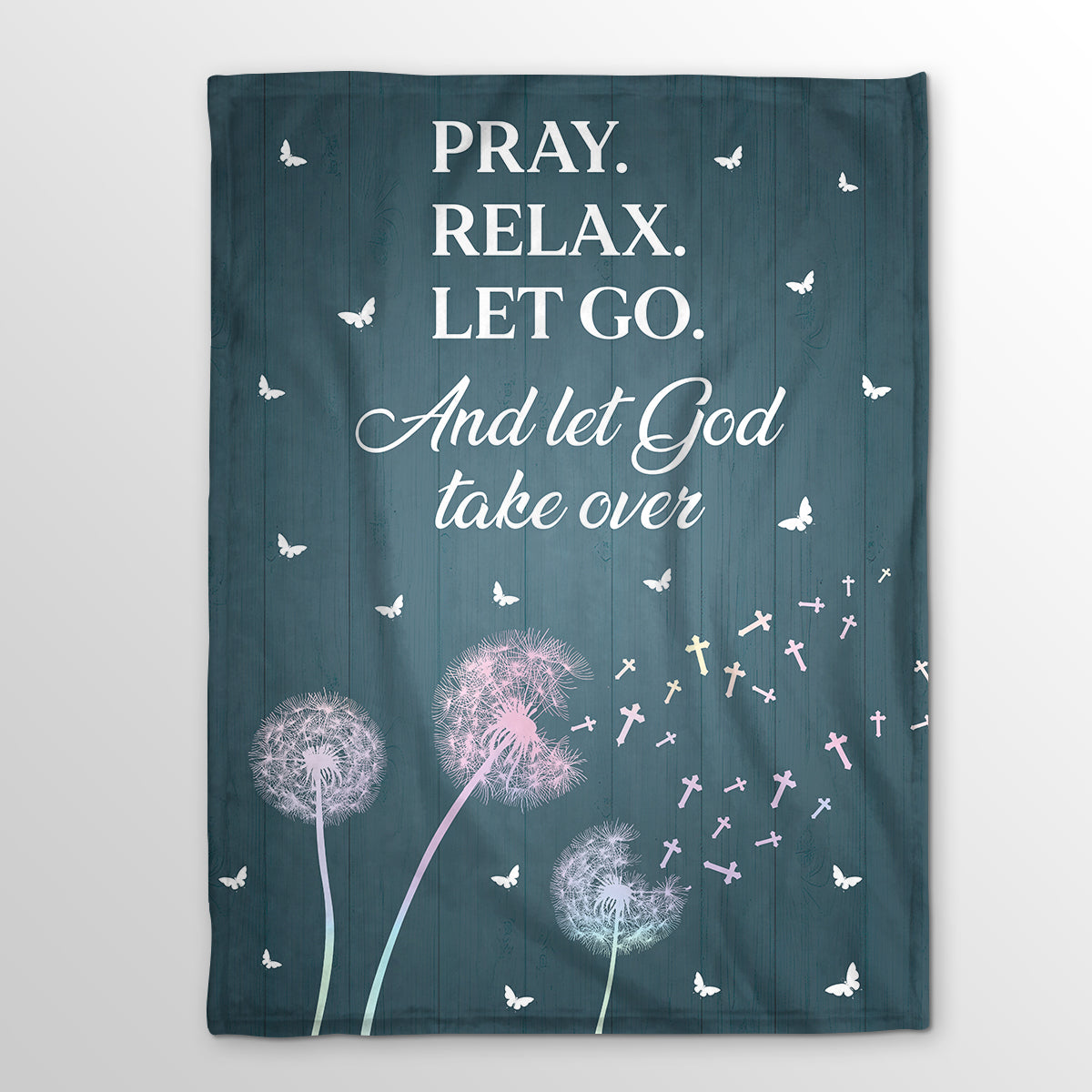 Believe In God - Dandelion Fleece Blanket AA09