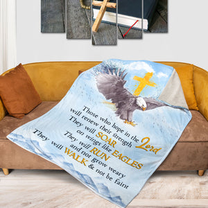 Those Who Hope In The Lord Will Renew Their Strength - Special Eagle Fleece Blanket AA190