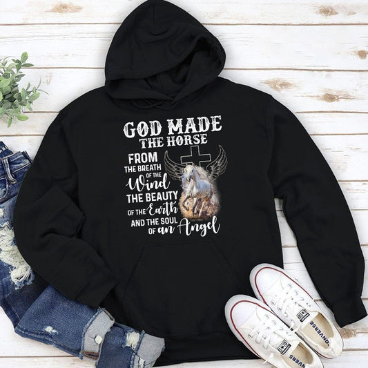 God Made The Horse From The Breath Of The Wind - Christian Unisex Hoodie AHN223