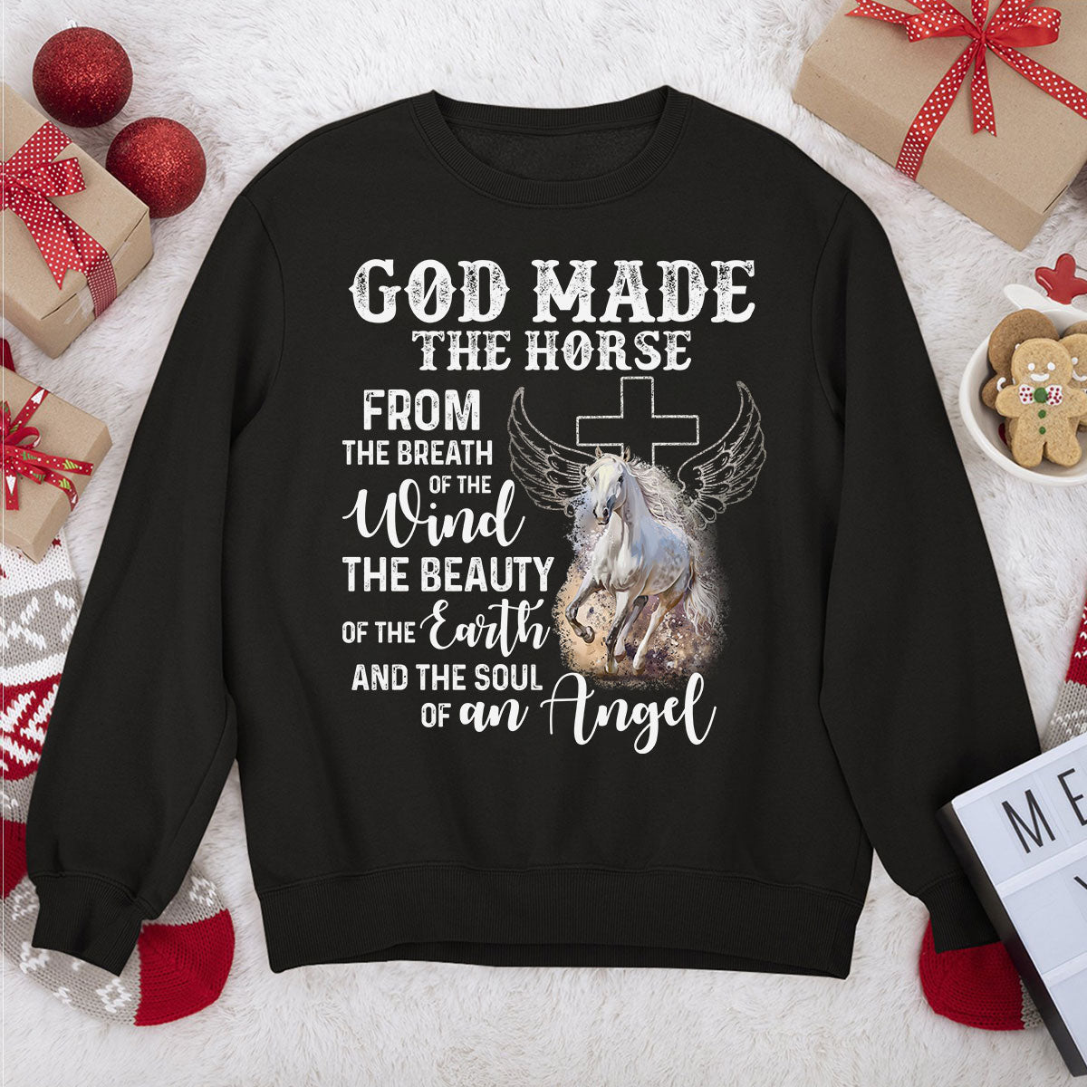 Awesome Christian Unisex Sweatshirt - God Made The Horse From The Breath Of The Wind AHN223