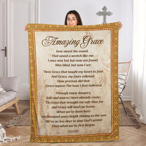 Amazing Grace - Special Christian Fleece Blanket NUH322
