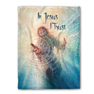 In Jesus, I Trust - Fleece Blanket D31
