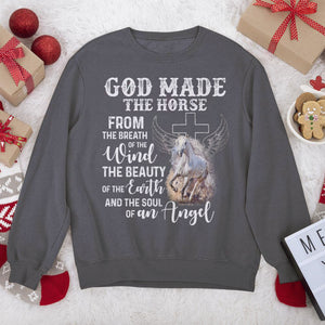 Awesome Christian Unisex Sweatshirt - God Made The Horse From The Breath Of The Wind AHN223