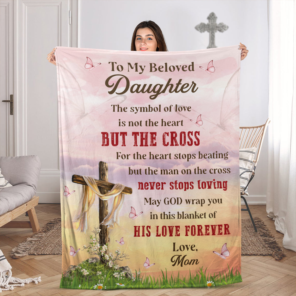 Fleece cheap daughter blanket