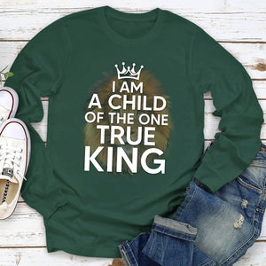 Lion Unisex Long Sleeve - I Am A Child Of The One True King HAP13