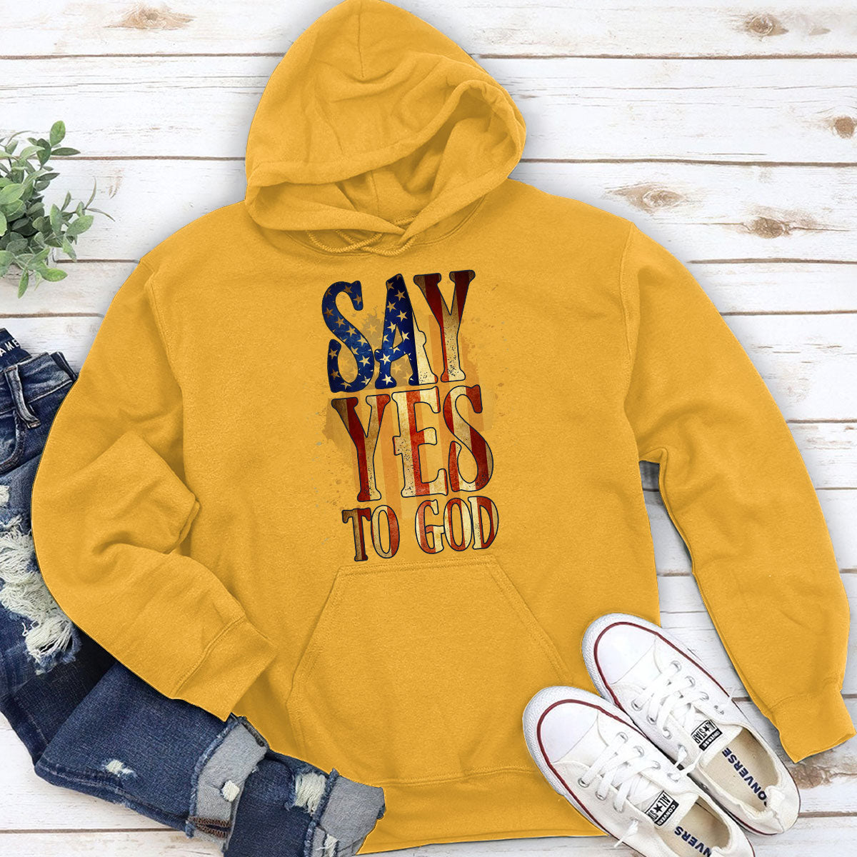 Say Yes To God - Christian Unisex Hoodie HHN352