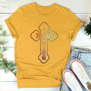 Jesuspirit | Classic Cross Unisex T-shirt | Jesus Is King | Best Gifts For Christian Friends 2DTHN670