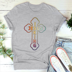Jesuspirit | Classic Cross Unisex T-shirt | Jesus Is King | Best Gifts For Christian Friends 2DTHN670