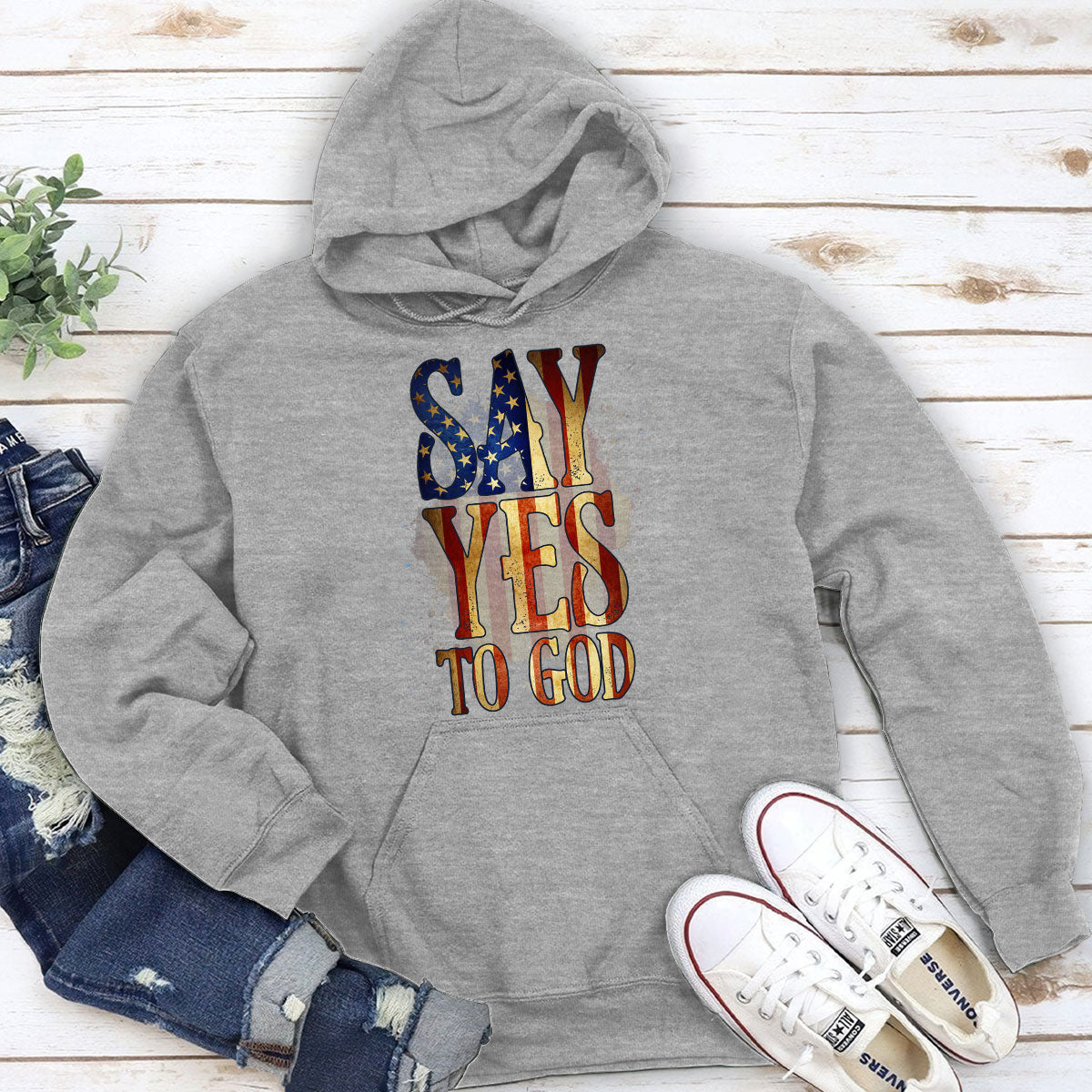 Say Yes To God - Christian Unisex Hoodie HHN352