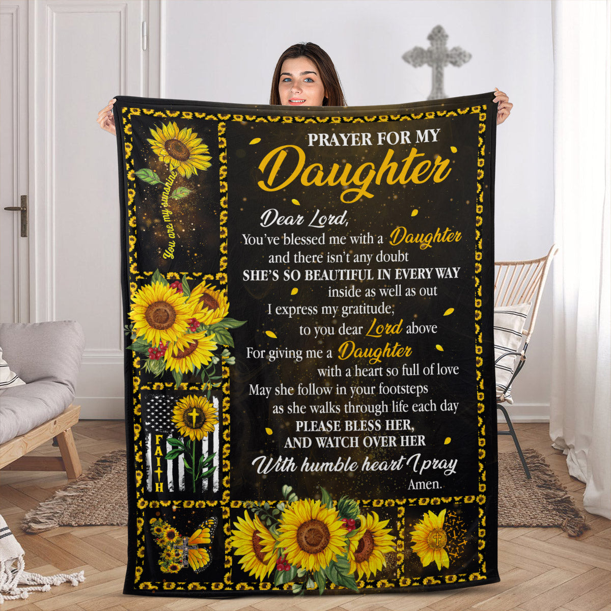 Sunflower 2025 daughter blanket