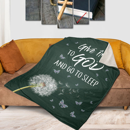 Dandelion Fleece Blanket - Give It To God HGA15