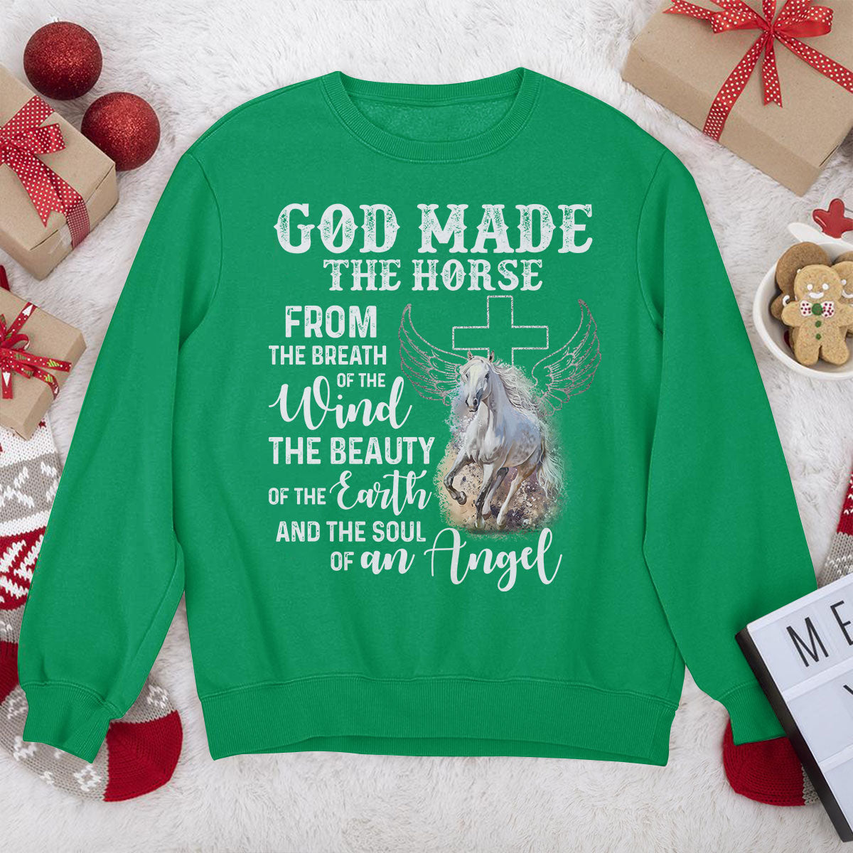 Awesome Christian Unisex Sweatshirt - God Made The Horse From The Breath Of The Wind AHN223