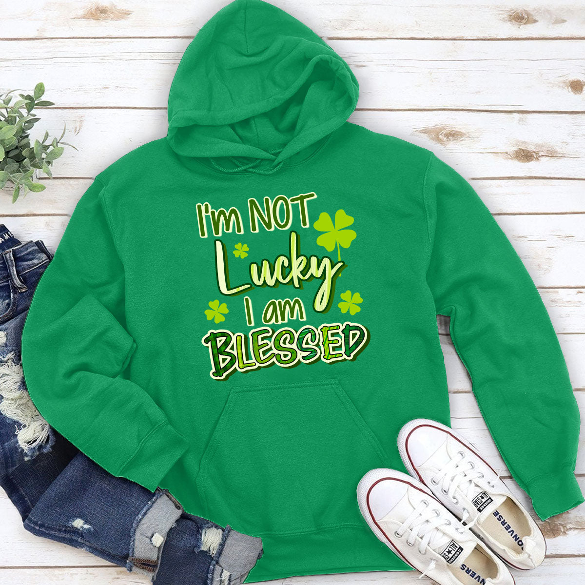 I‘m Not Lucky I Am Blessed - Classic Christian Unisex Hoodie NUNH375