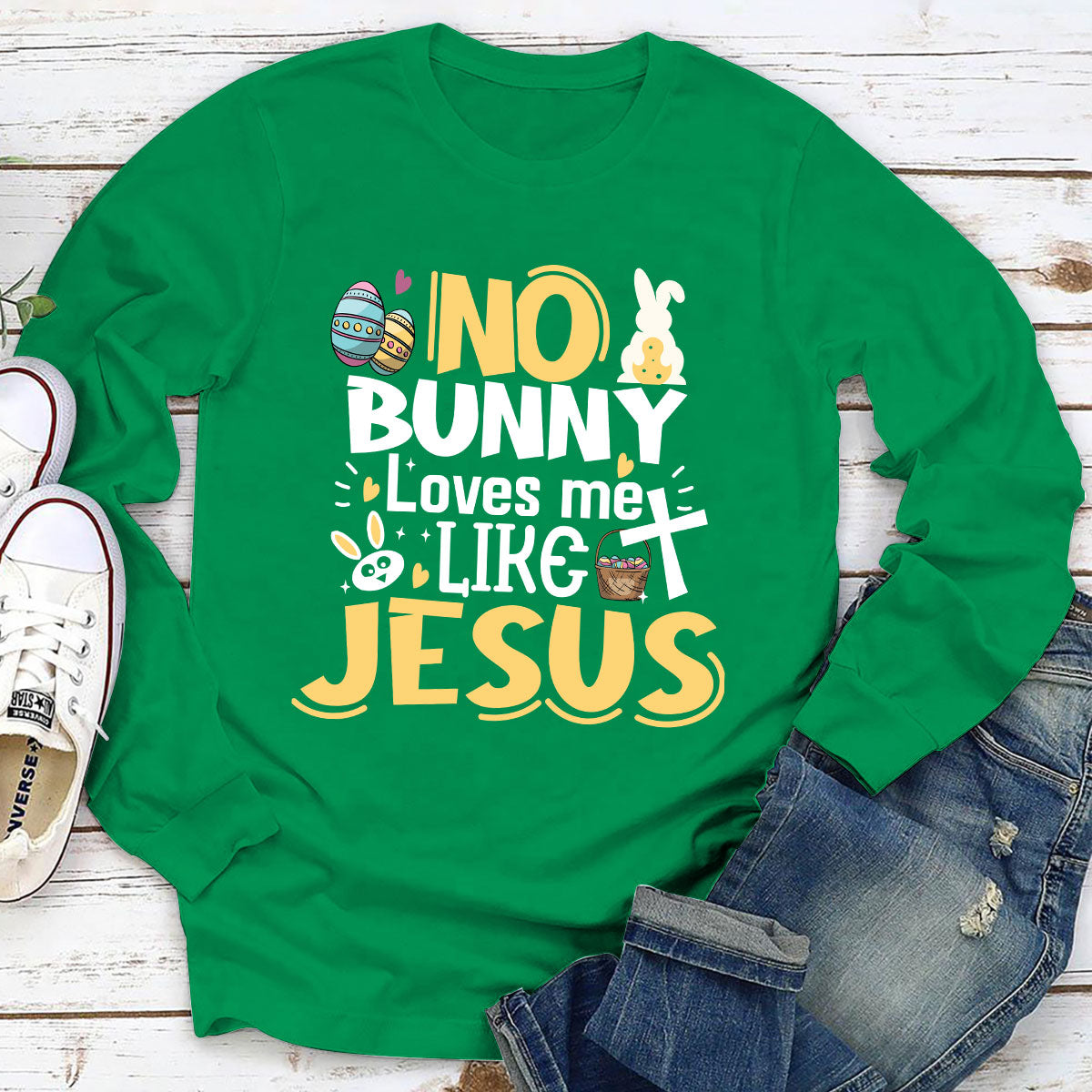 Loves  Me Like Jesus - Classic Unisex Long Sleeve NUM387