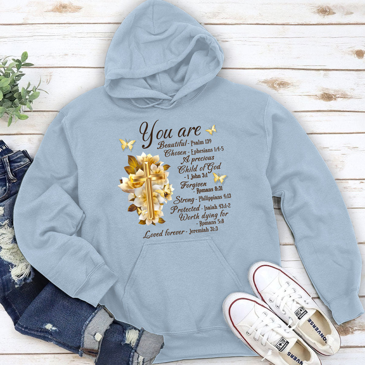 Lovely Christian Unisex Hoodie - You Are Protected NUHN353