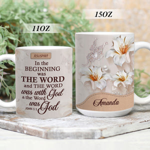 The Word Was With God - Stunning Personalized White Ceramic Mug NUH337