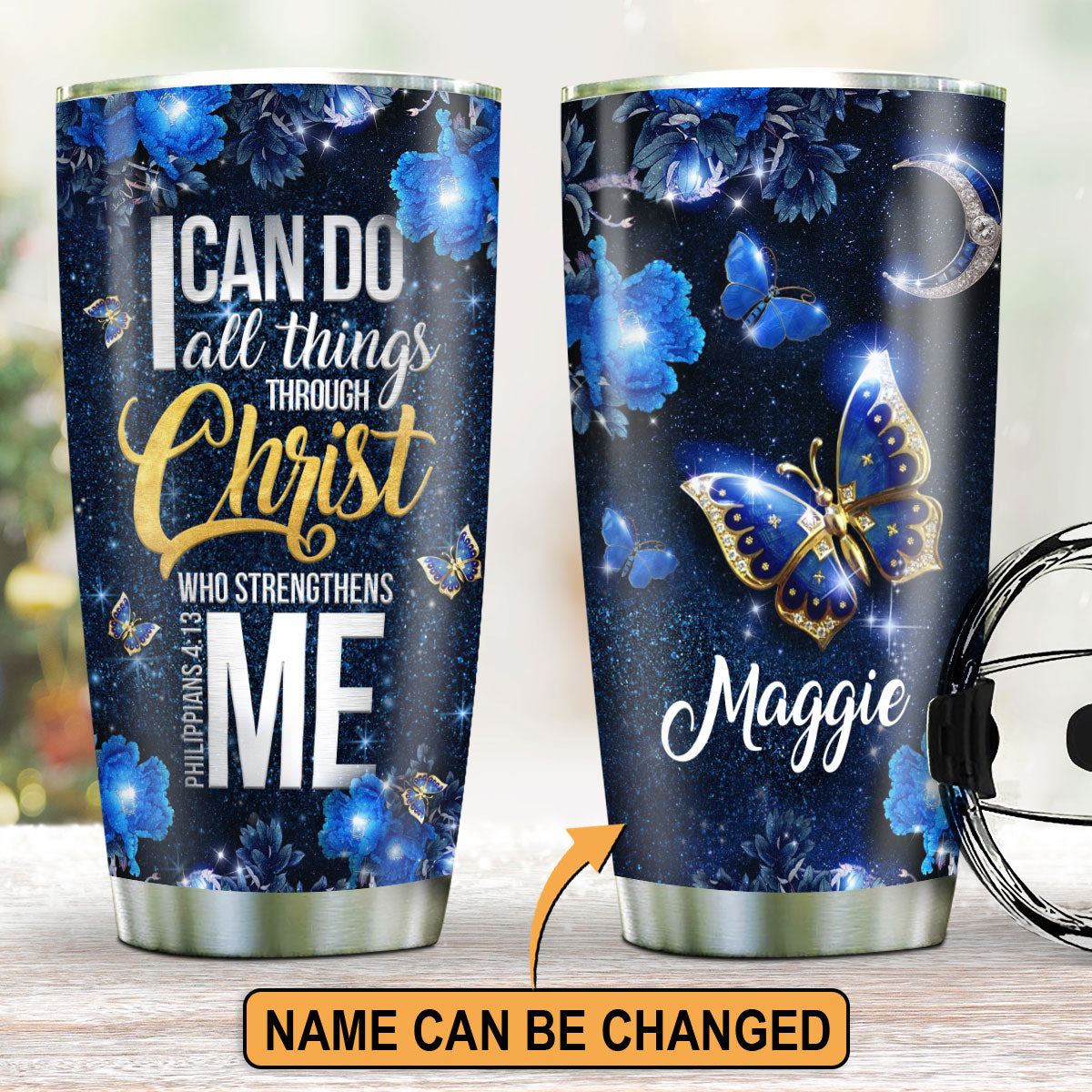 Butterfly Personalized Tumbler