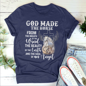 Christian Unisex T-shirt - God Made The Horse From The Breath Of The Wind AHN223