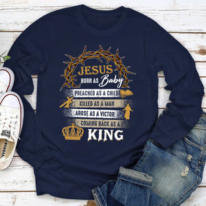 Jesus Preached As A Child - Awesome Christian Unisex Long Sleeve NUM259