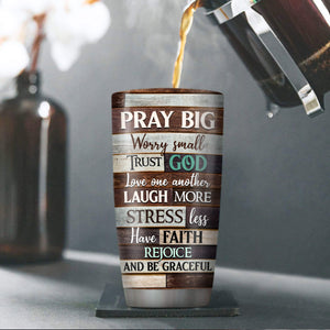 Trust God, Love One Another - Unique Personalized Cross Stainless Steel Tumbler 20oz NUA159