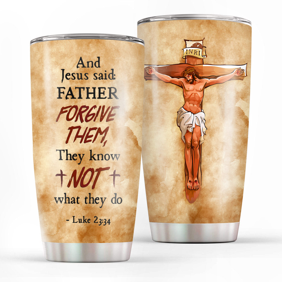 Jesus's Last Words - Special Cross Stainless Steel Tumbler 20oz NUA165