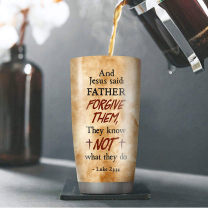 Jesus's Last Words - Special Cross Stainless Steel Tumbler 20oz NUA165