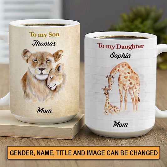 Just Go Forth And Aim For The Skies - Cute Personalized White Ceramic Mug For Chirldren NUHN218