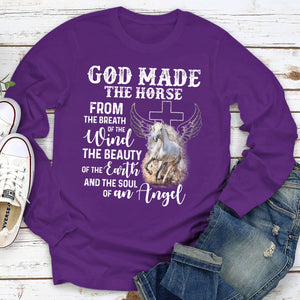 God Made The Horse From The Breath Of The Wind - Classic Christian Unisex Long Sleeve AHN223