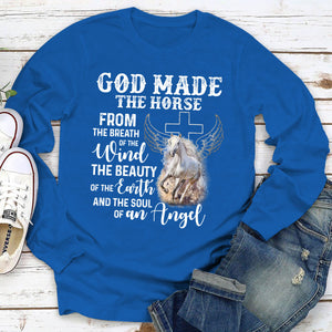 God Made The Horse From The Breath Of The Wind - Classic Christian Unisex Long Sleeve AHN223