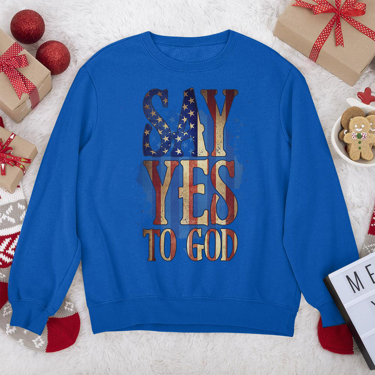 Must-Have Christian Unisex Sweatshirt - Say Yes To God HHN352