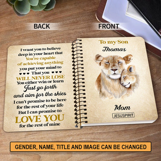 Meaningful Personalized Spiral Journal For Children - I Can Promise To Love You For The Rest Of Mine NUHN218