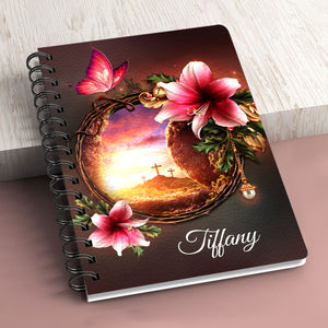 Pretty Personalized Spiral Journal - God, Grant Me The Serenity To Accept The Things I Cannot Change NUH321