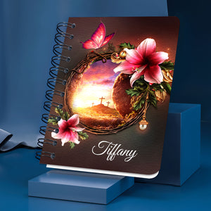 Pretty Personalized Spiral Journal - God, Grant Me The Serenity To Accept The Things I Cannot Change NUH321