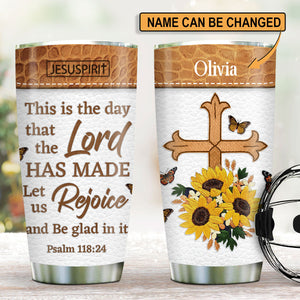Personalized Stainless Steel Tumbler 20oz - This Is The Day That The Lord Has Made NUHN305