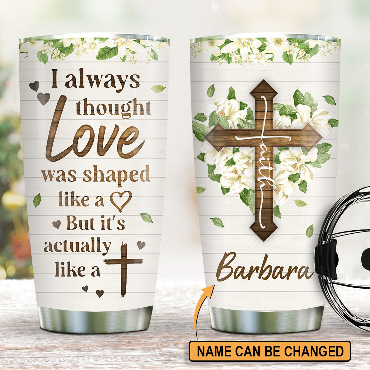 Pretty Personalized Stainless Steel Tumbler 20oz - You Are The Woman O -  Jesuspirit