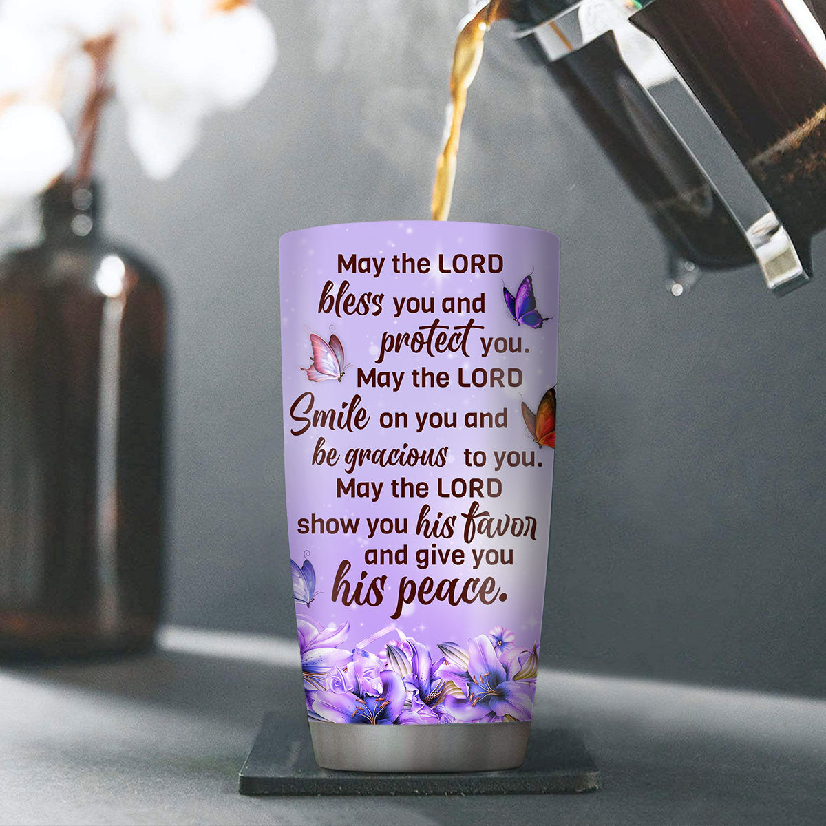 Jesus Is Lord Laser Engraved Stainless Steel 30 oz RTIC Tumbler