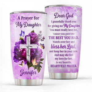 Jesuspirit | A Prayer For Family | Personalized Stainless Steel Tumbler 20oz | Inspirational Gift For Christian Family SSTHN697C