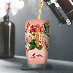 Don‘t Worry About Anything - Stunning Personalized Rose Stainless Steel Tumbler 20oz NUH326