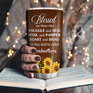 Awesome Personalized Cross Stainless Steel Tumbler 20oz - Blessed Are Those Who Spoil And Pamper NUH329