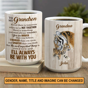 Beautiful Personalized White Ceramic Mug For Children - You Are Braver Than You Believe NUA220