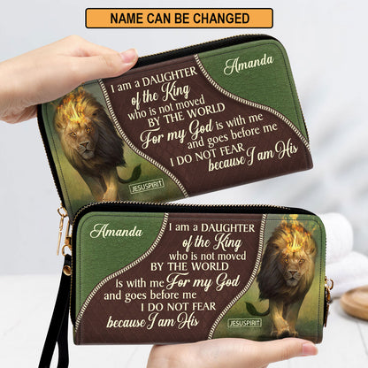 Awesome Personalized Clutch Purse - I Am A Daughter Of The King HIM317