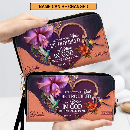 You Believe In God - Beautiful Personalized Clutch Purse NUM393